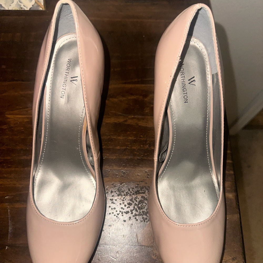 Worthington Pink Heels Elegant Pointed Toe Design